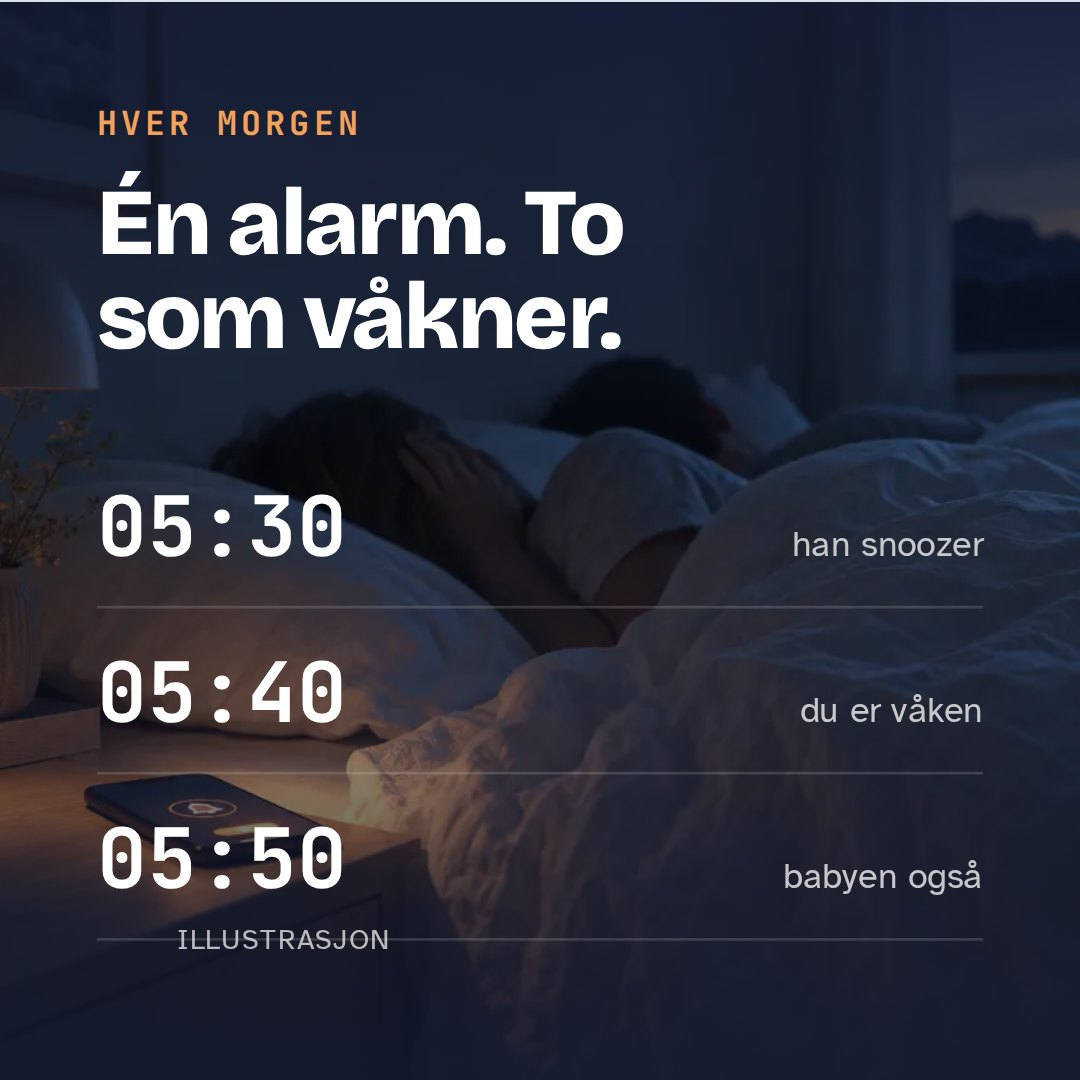 Én alarm, to som våkner