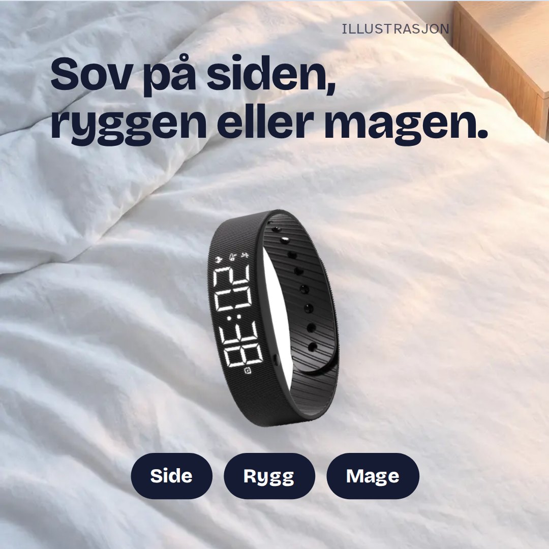 Sov på siden, ryggen eller magen