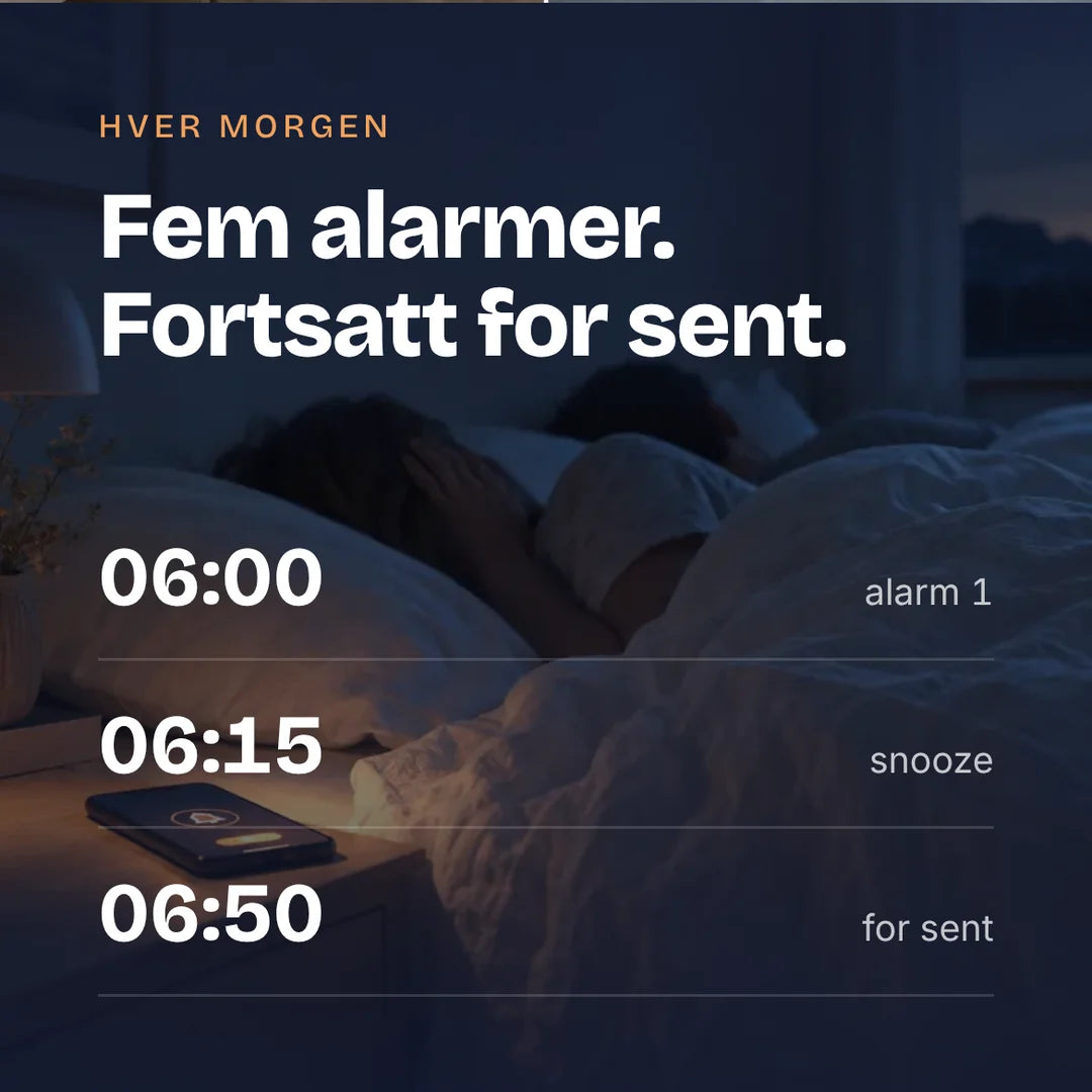 Fem alarmer. Fortsatt for sent.